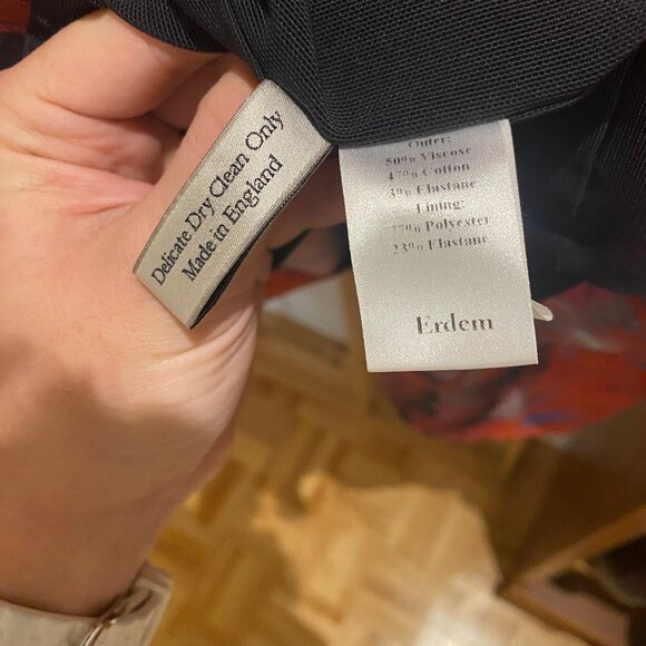 Pink Erdem Viscose/Cotton Floral Sheath Dress - GUC w/ minor zipper flaw - Picture 4 of 12